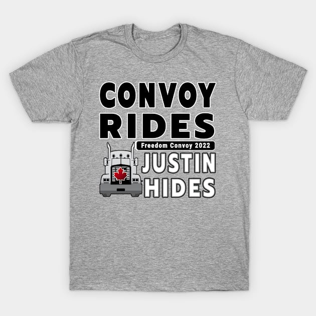 TRUCKERS FOR FREEDOM CONVOY  2022 TO OTTAWA CANADA T-Shirt by KathyNoNoise